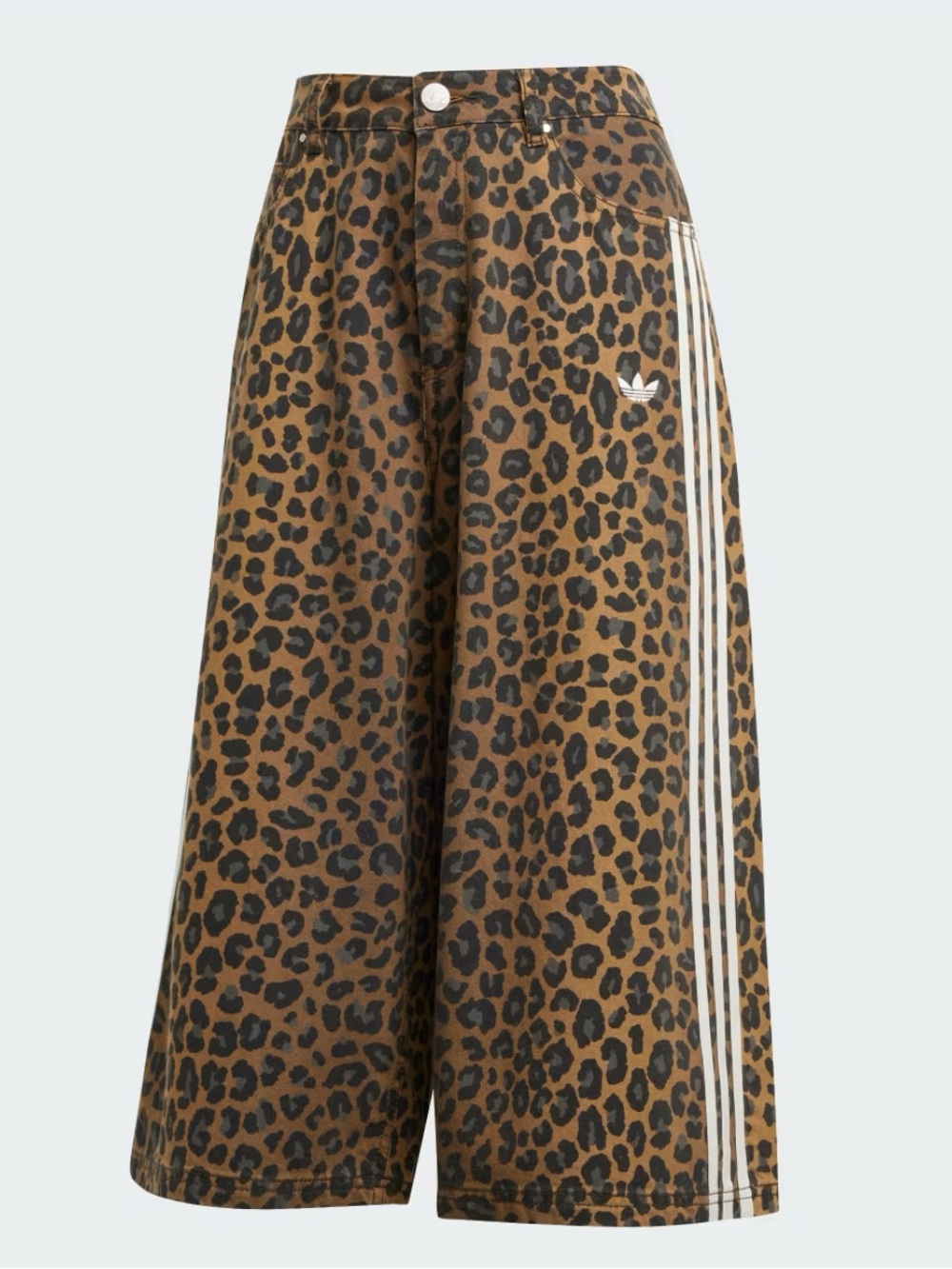 Adidas orijinal animal print denim bermuda shorts - Picture 6 of 8